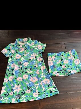 Lilly Pulitzer Mini Frida Polo Dress - Spearmint Golf Till You Drop - Sz Medium